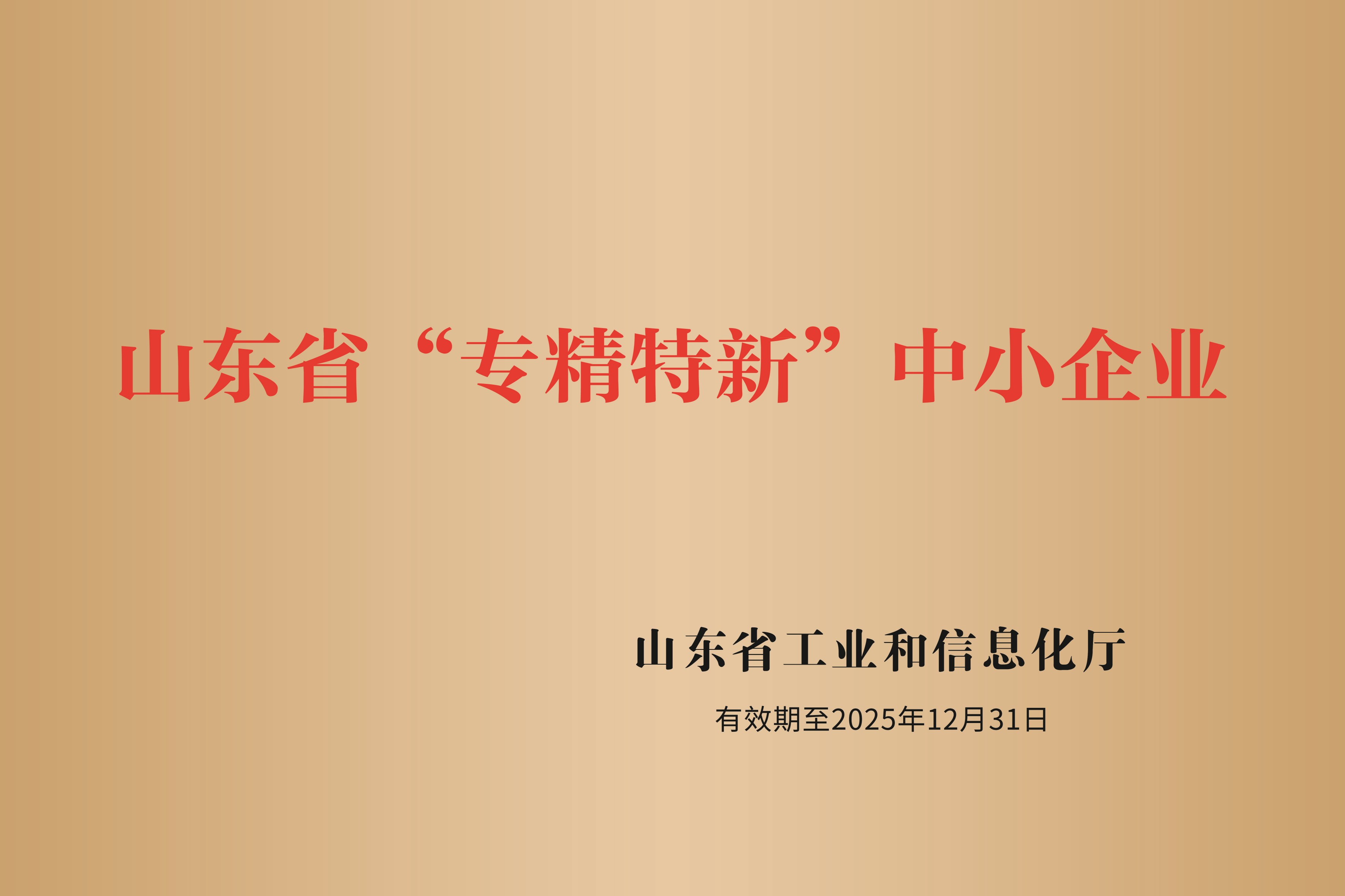 山東省專精特新中小企業